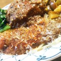 牛すじカレー ハンバーグスパゲティ